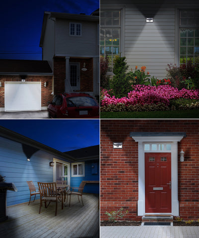 44 LED Solar Security Light with Motion Sensor - 2 pack