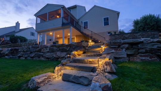 LAWNSHINE Premium Brass 4 Path Light Plug n' Play Landscape Lighting Kit (Midnight Bronze)