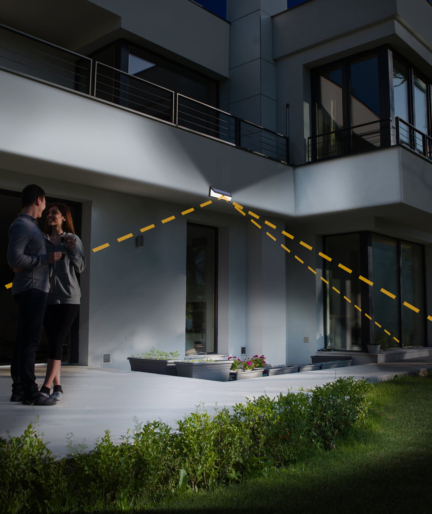 100 LED Solar Security Light with Motion Sensor