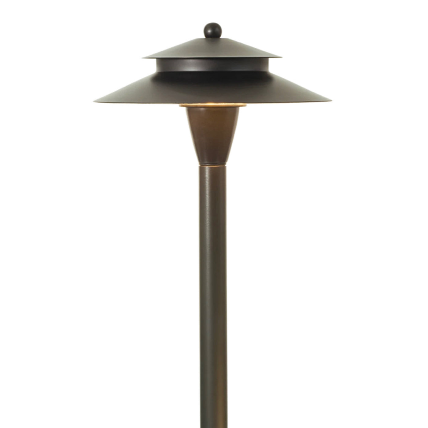 LAWNSHINE Premium Brass 4 Path Light Plug n' Play Landscape Lighting Kit (Midnight Bronze)